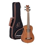 Ortega Guitars Travel Bass electro-acústico - sin trastes - Serie Lizard -...