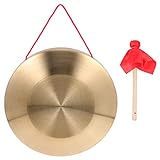 Generic Gong con mazo, 22 cm Tam Tam Gong - Instrumento tradicional chino...